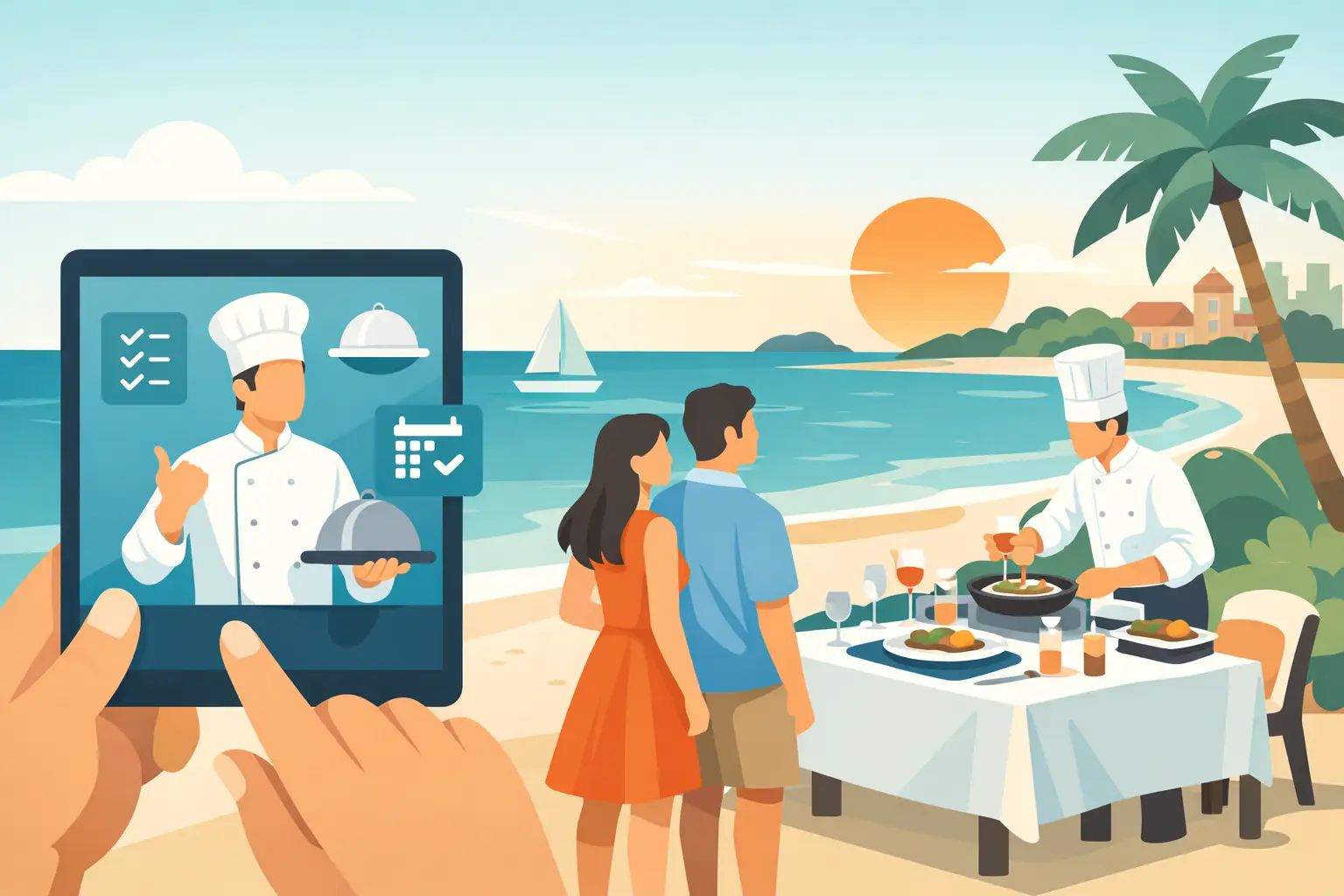 How Private Chef Booking Works in Aruba