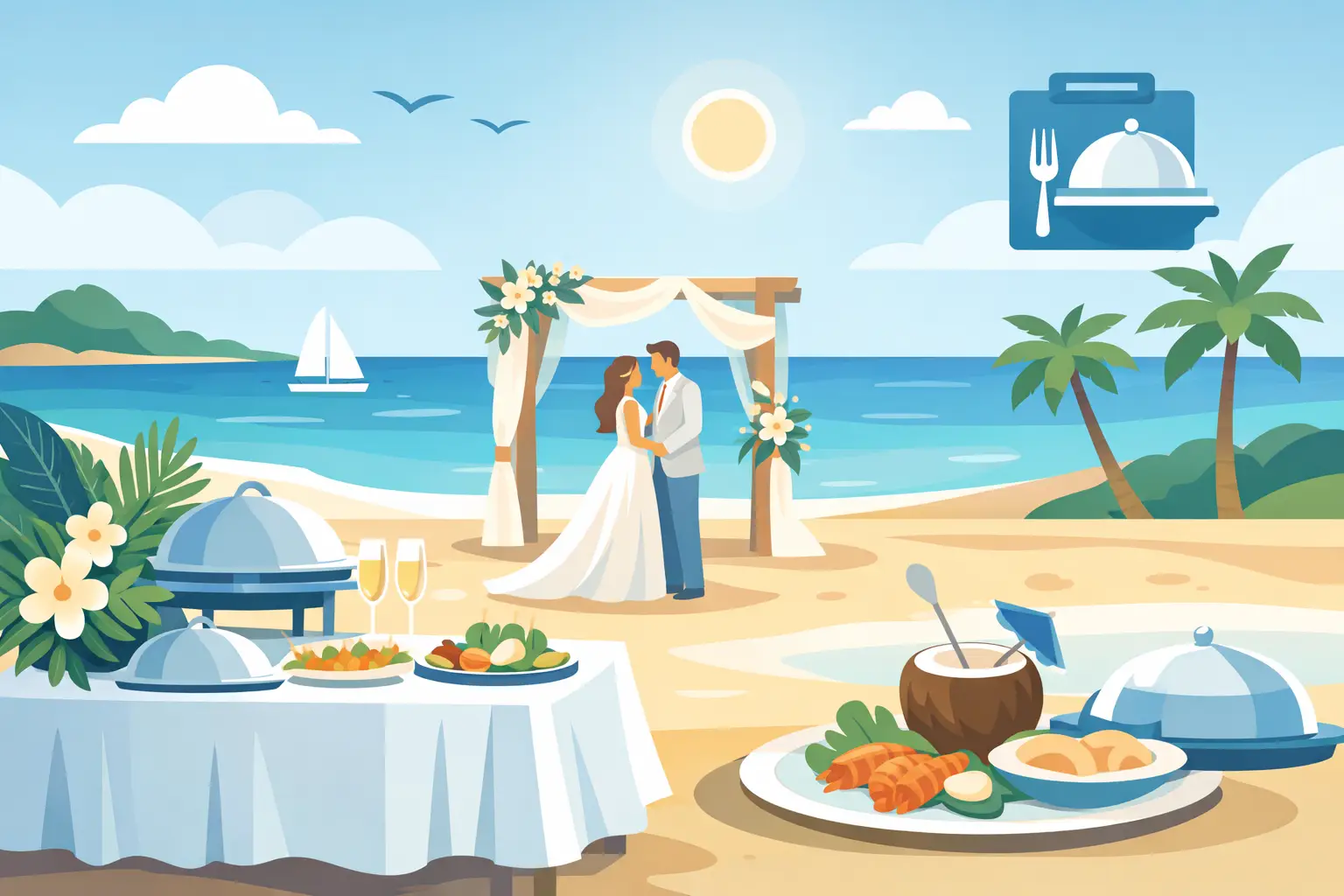 How to Book Wedding Catering for an Aruba Wedding