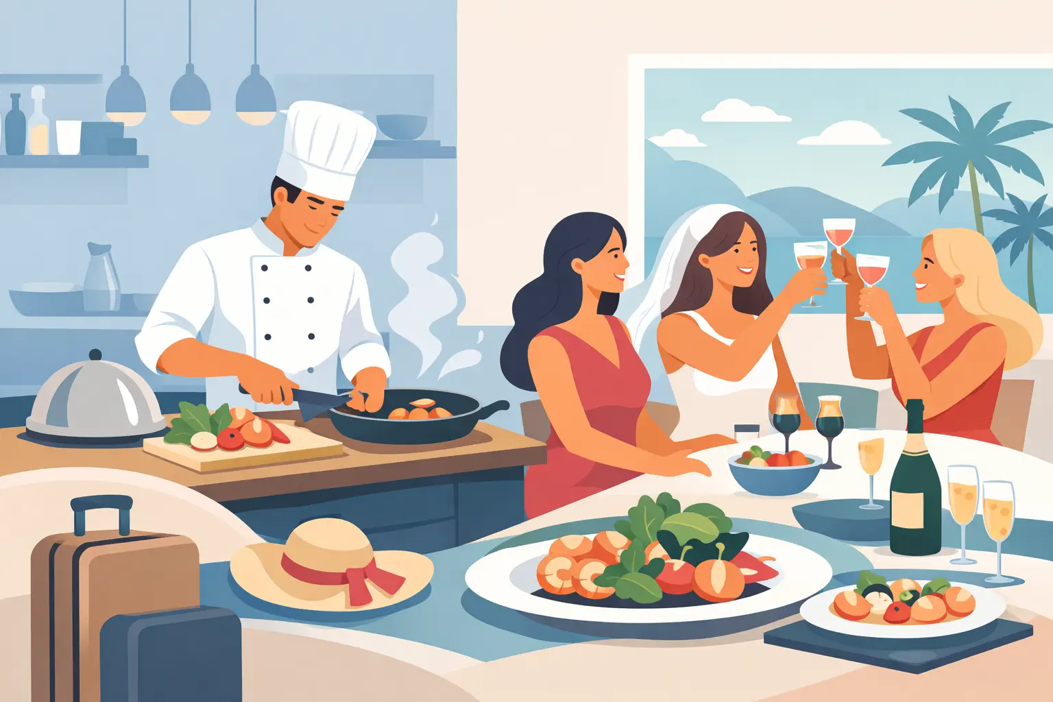 How to Book a Chef for a Bachelorette Weekend