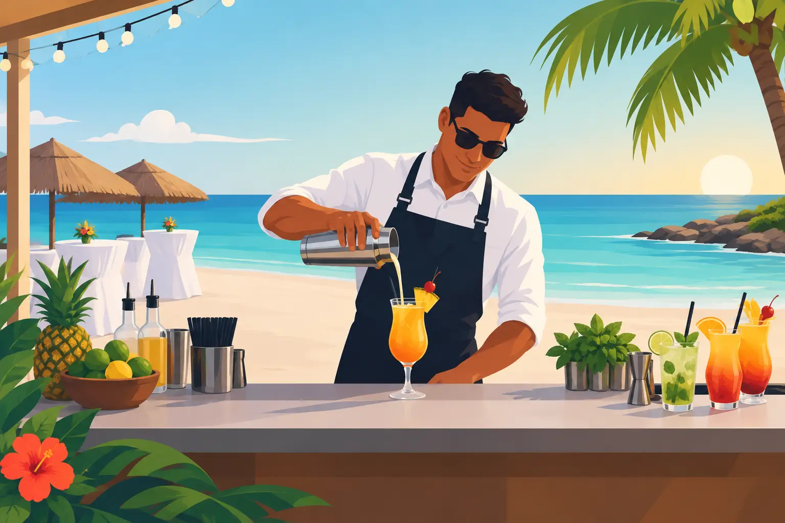 Event Bartenders for an Effortless Aruba Party