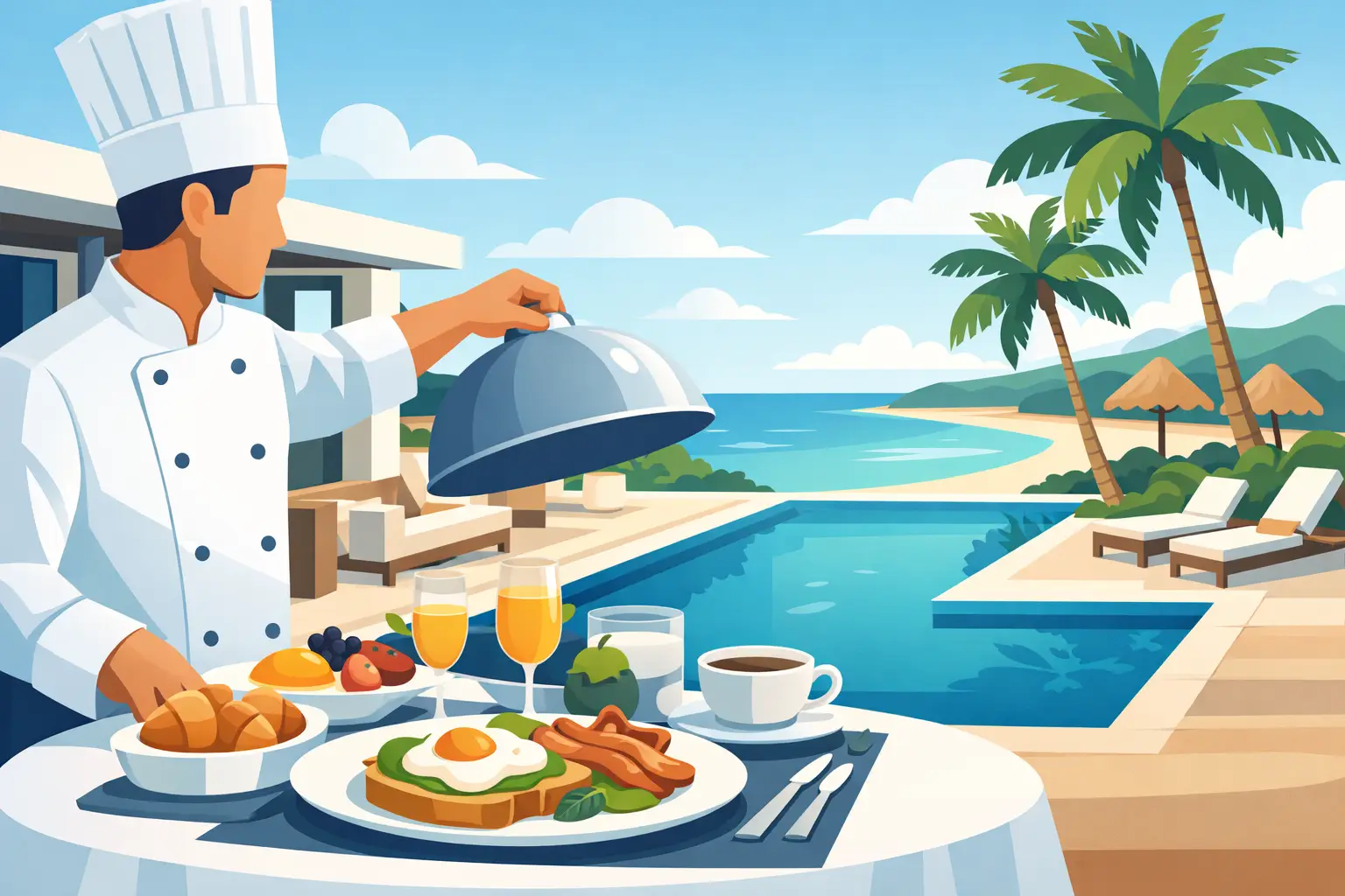 Luxury Chef Breakfast Service for Aruba Villas