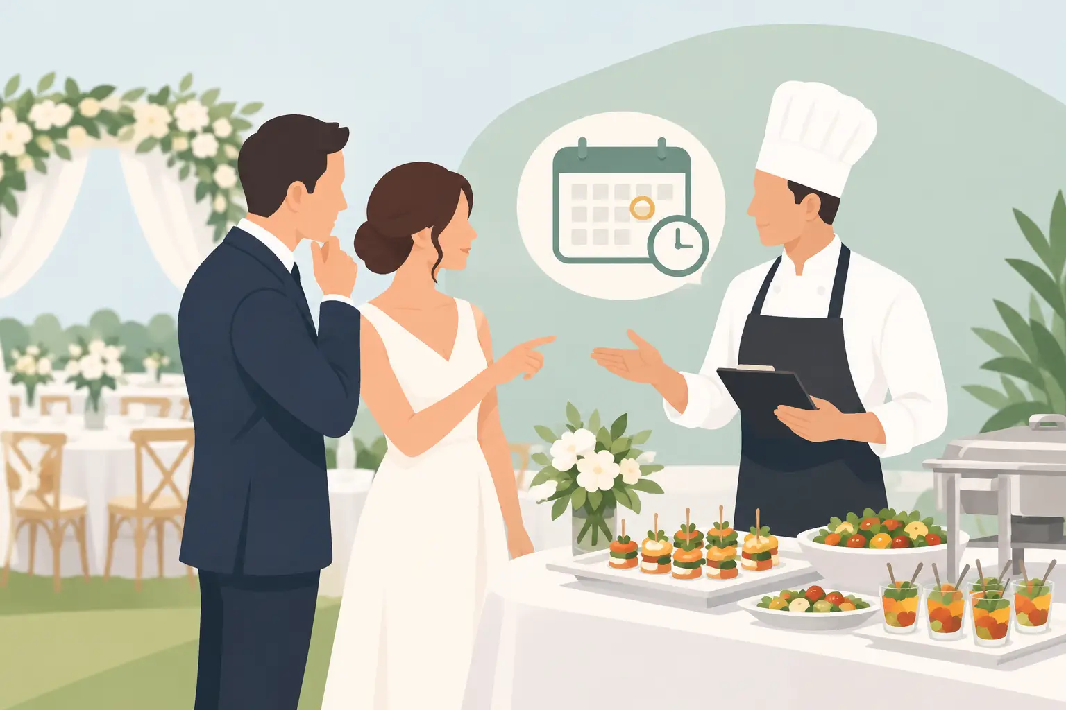 When Should You Book Wedding Caterers?