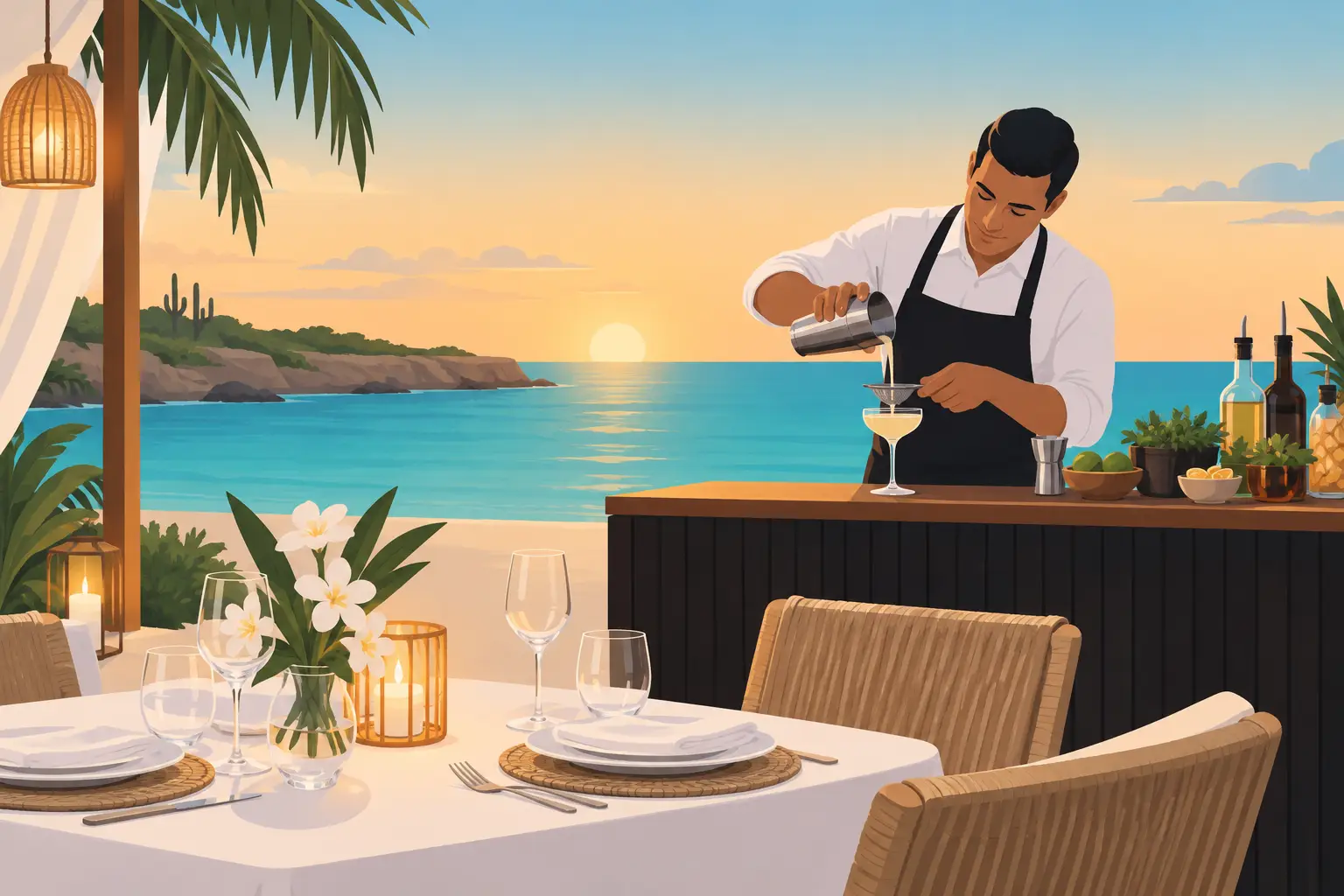 Bartender Service for Private Dinners in Aruba