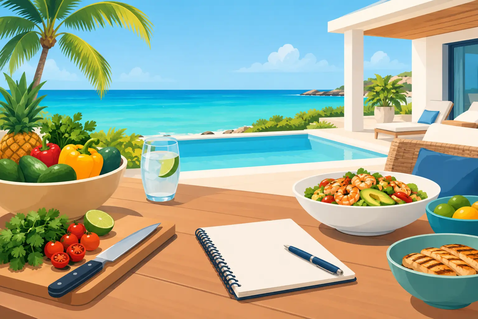 Vacation Meal Planning for an Aruba Villa